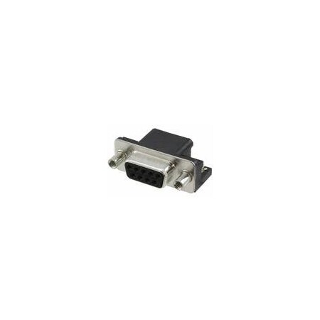 Amphenol D Subminiature Connector, 9 Contact(S), Female, 0.108 Inch Pitch, Surface Mount Terminal, #4-40,  L17SM209SB64T